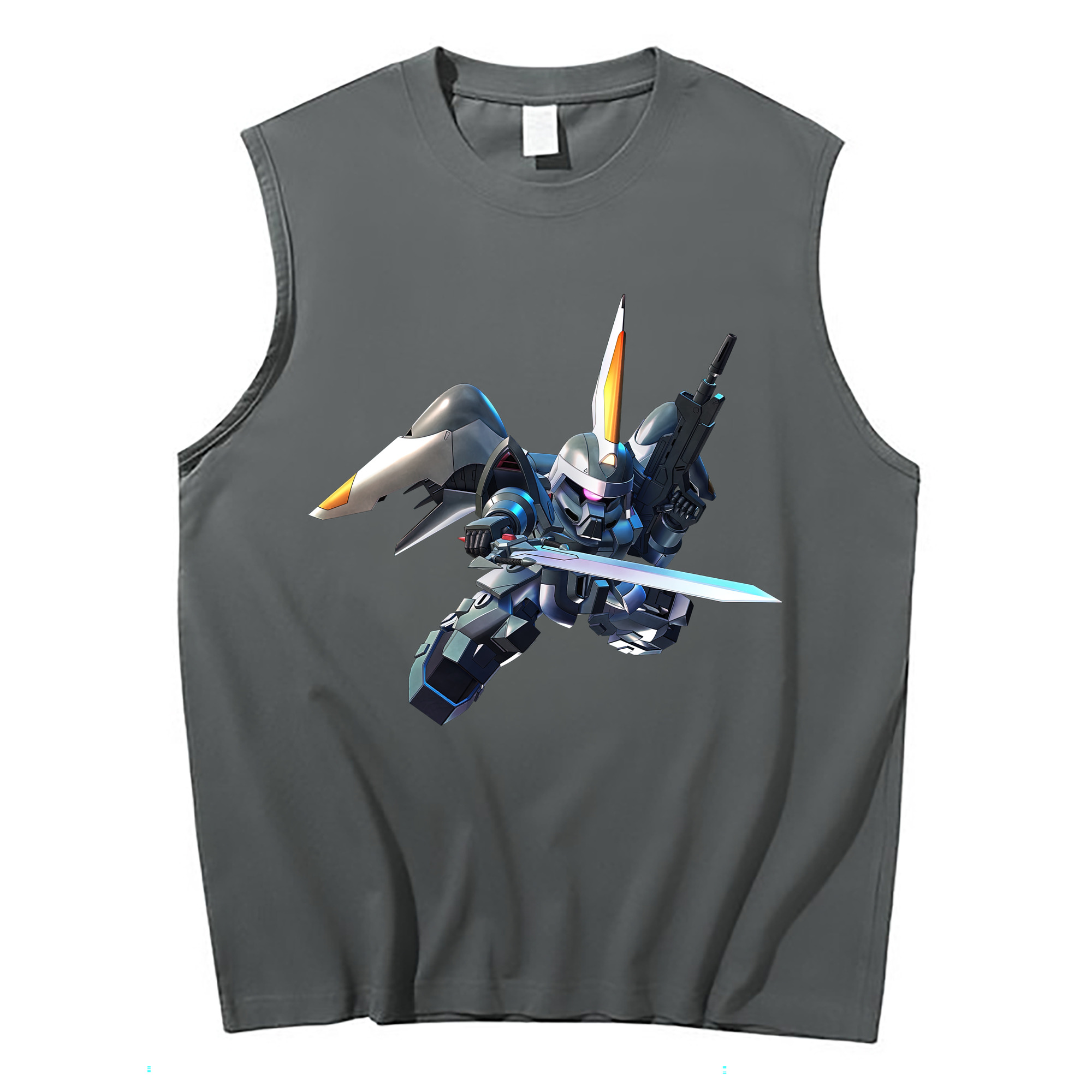 （画像用） 機動戦士ガンダム Mobile Suit Gundam コットン100％タンクトップ（フロントプリント）